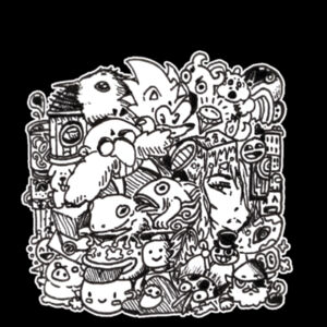 Egg Block - Cloke Mens Outline Tee Design