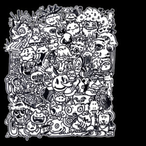 Happy Block - Cloke Mens Outline Tee Design