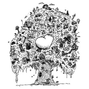 Hollow Tree - Heavy Fashion Tote Bag - Thread Project Design