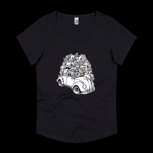 Crammed Car -Thread Project Womens Jazz Scoop Neck Tee Thumbnail