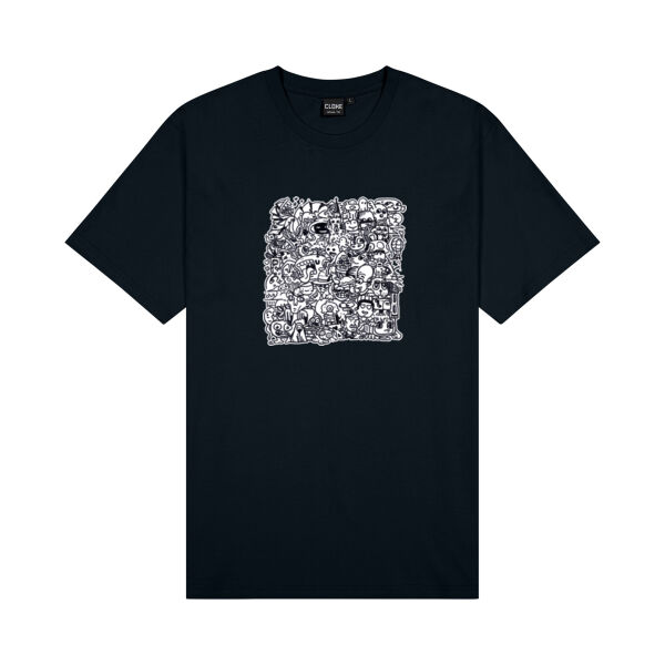 Whale Block - Cloke Mens Outline Tee Thumbnail