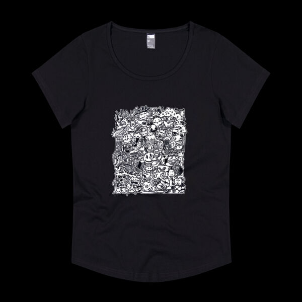 Happy Block - Thread Project Womens Jazz Scoop Neck Tee Thumbnail