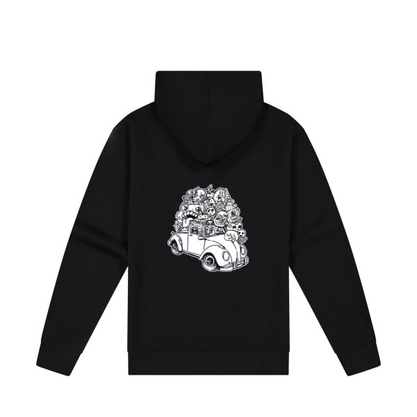 Crammed Car - Cloke Mens Campfire Zip Hoodie V2 Thumbnail